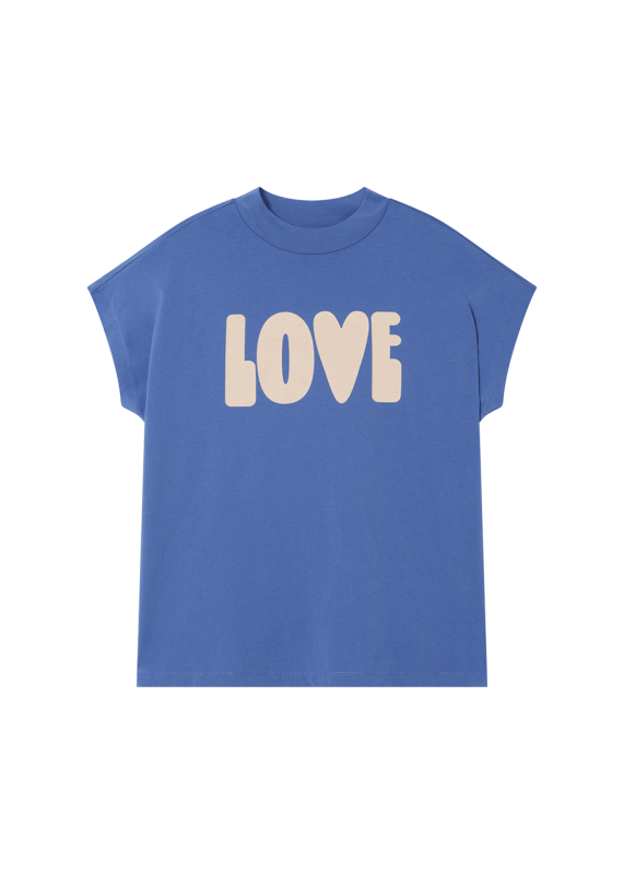 LOVE ECRU VOLTA T-Shirt, heritage blue