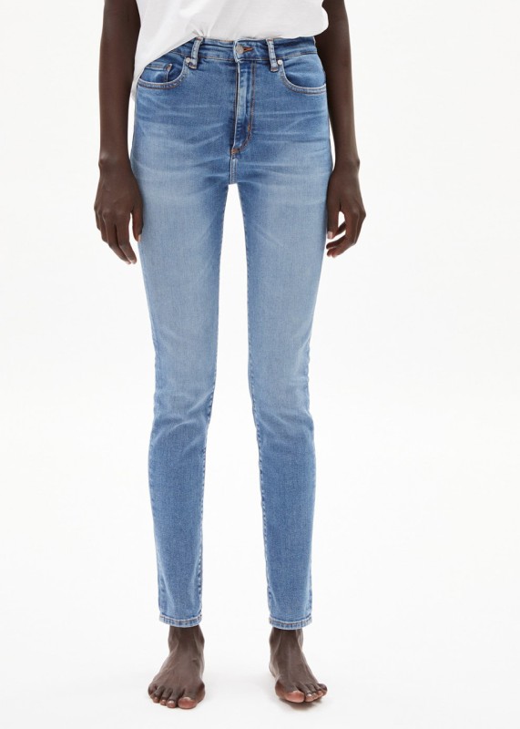 Skinny Jeans INGAA aus Biobaumwolle, sky blue