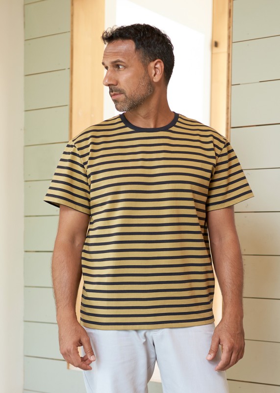 ALOIS t-Shirt striped gold