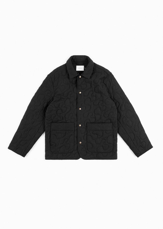 Rotholz / Bio Quilt jacket black fannel
