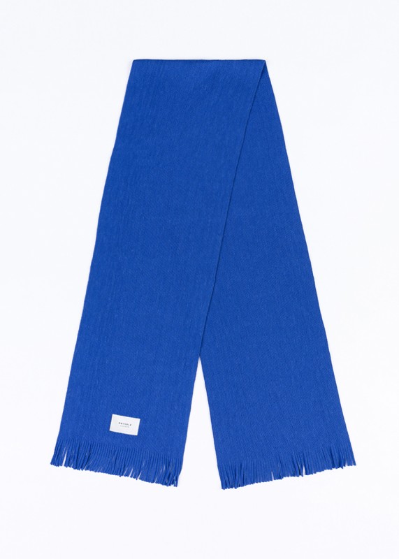 Rotholz/Merino wool scarf cobalt blue