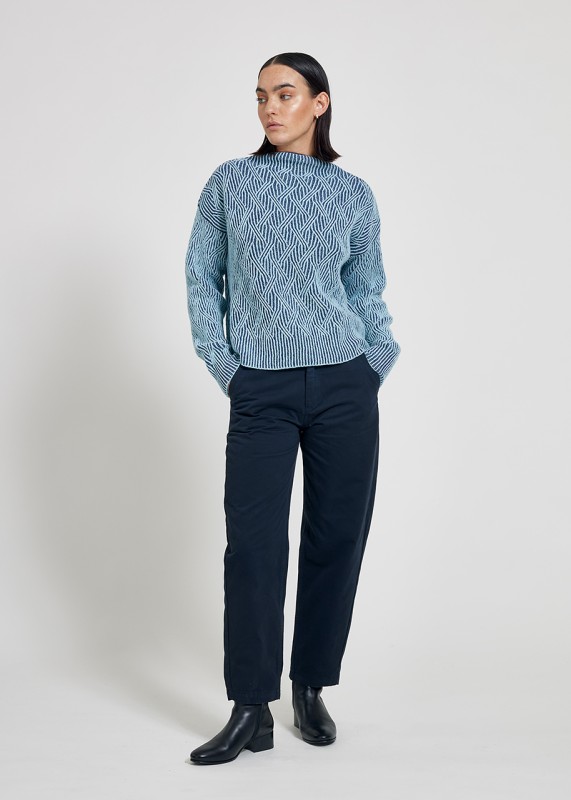 Maska/ZOYA - bicolour Lambswool sweater 