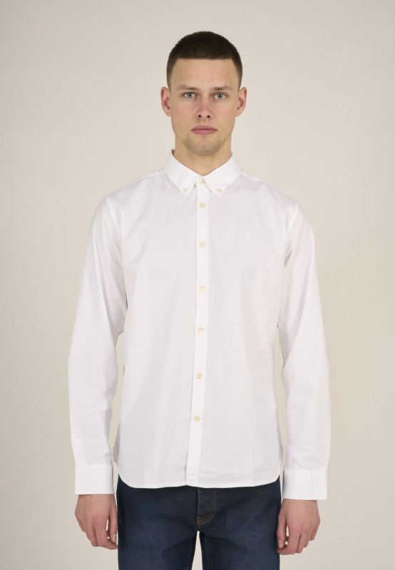 Oxford custom tailored shirt - GOTS/Vegan, white