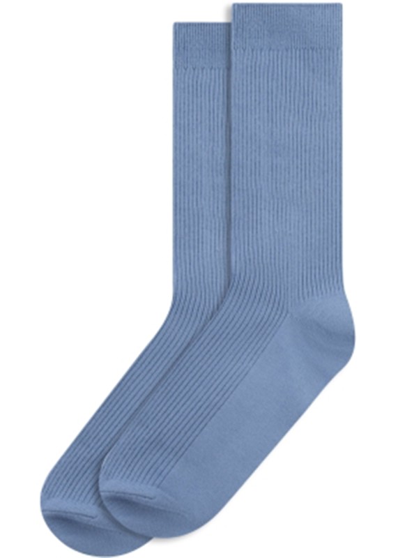 Socks double pack navy light blue /Knowldege cotton apparel