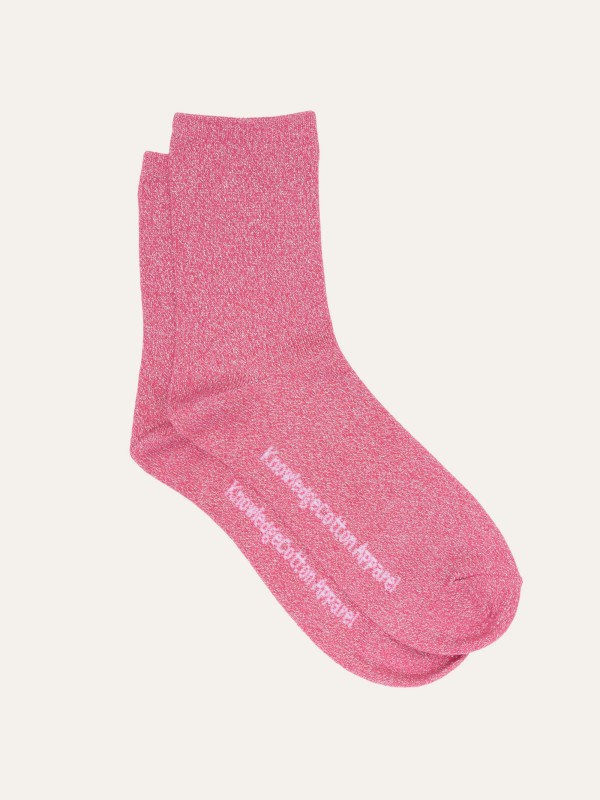 Glitter socks hot pink