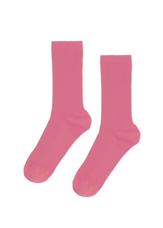 Women classic organic sock - raspberry pink