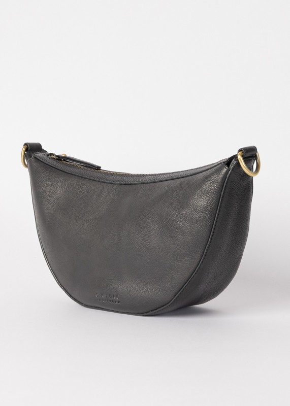O My Bag / LEO - Black soft grain leather